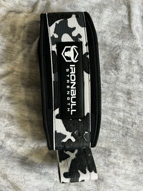 Men’s Black & White Camo Lifting Belt